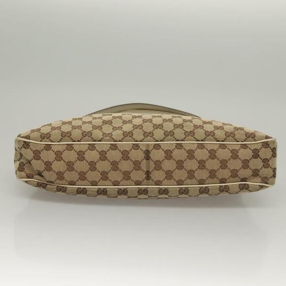 GUCCI GG Canvas Shoulder Bag Beige Gold - Picture 9 of 16